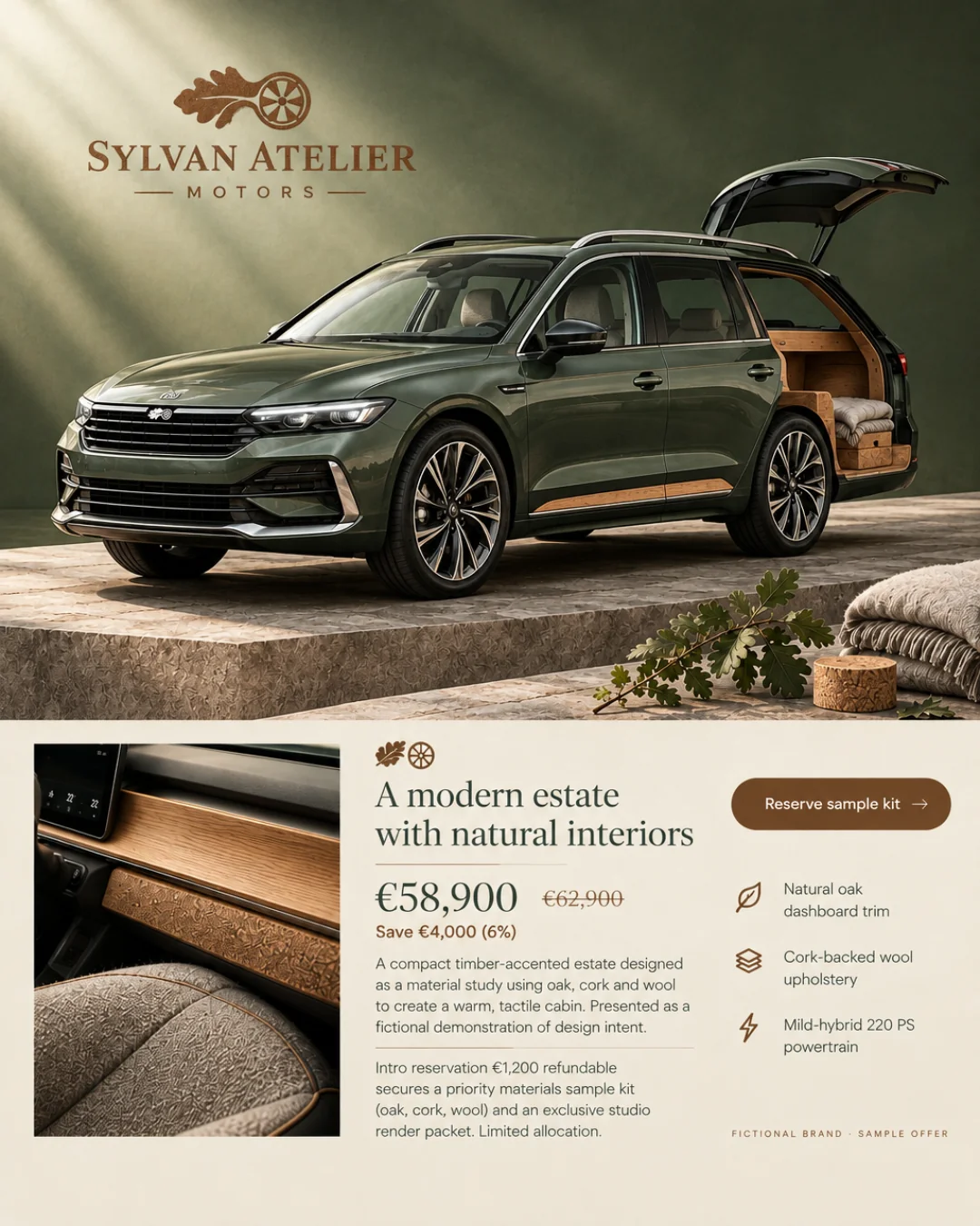 Sylvan Atelier H3 — Familiar Wagon de Madera · 4:5