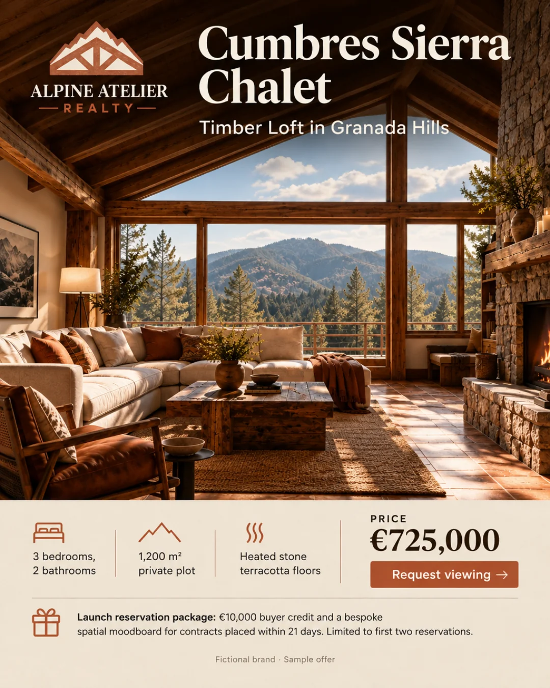 Chalet Cumbres Sierra — Ático de Madera en Granada · 4:5