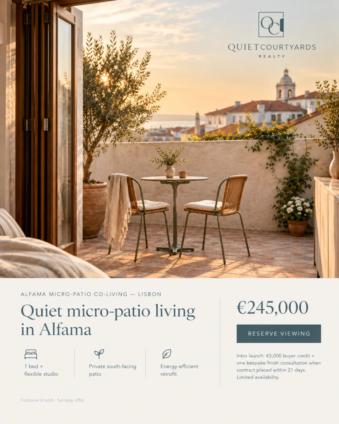 Micro‑patio Co‑Living Alfama — Lisboa · 4:5