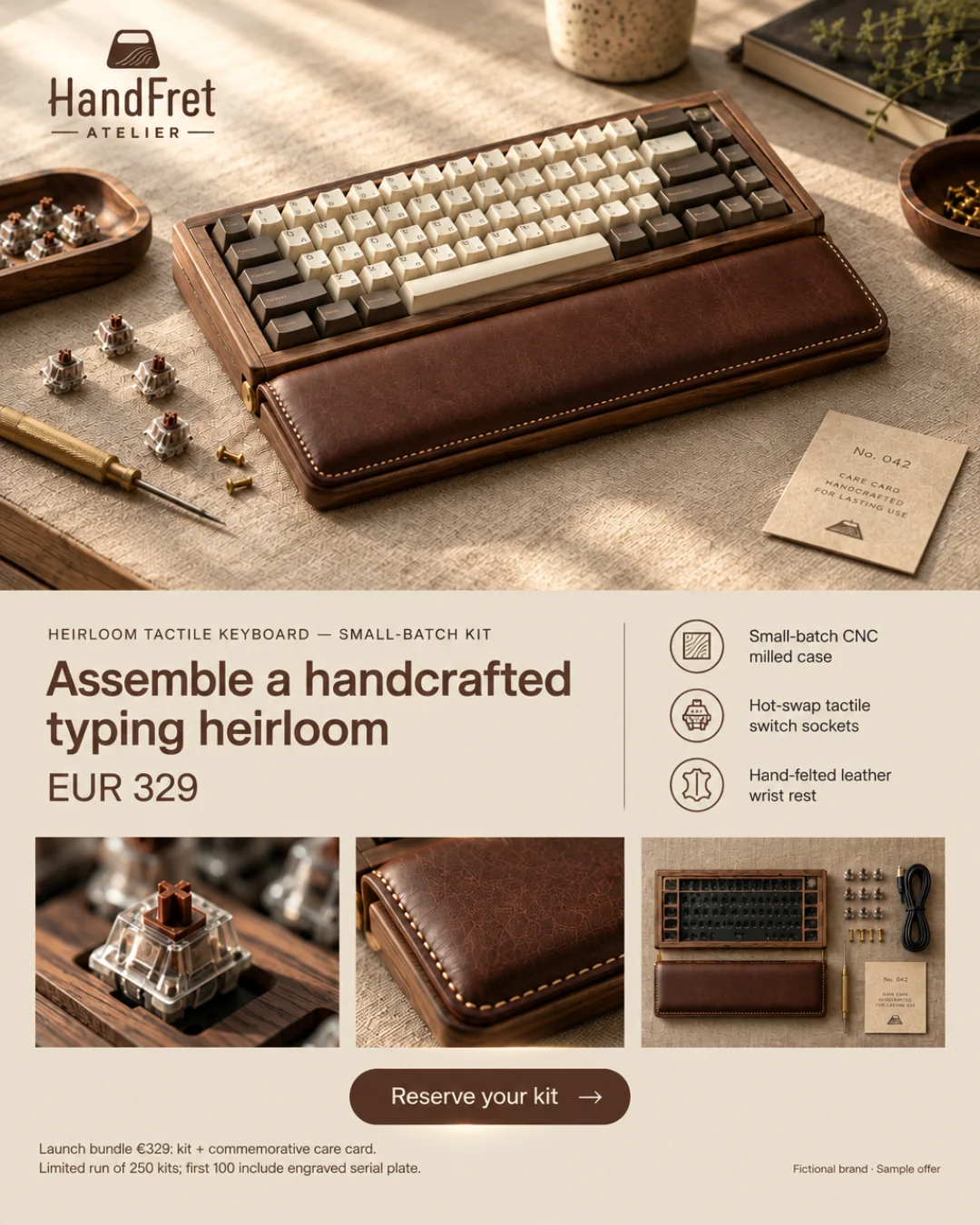 Teclado Táctil de Herencia — Kit de Edición · 4:5