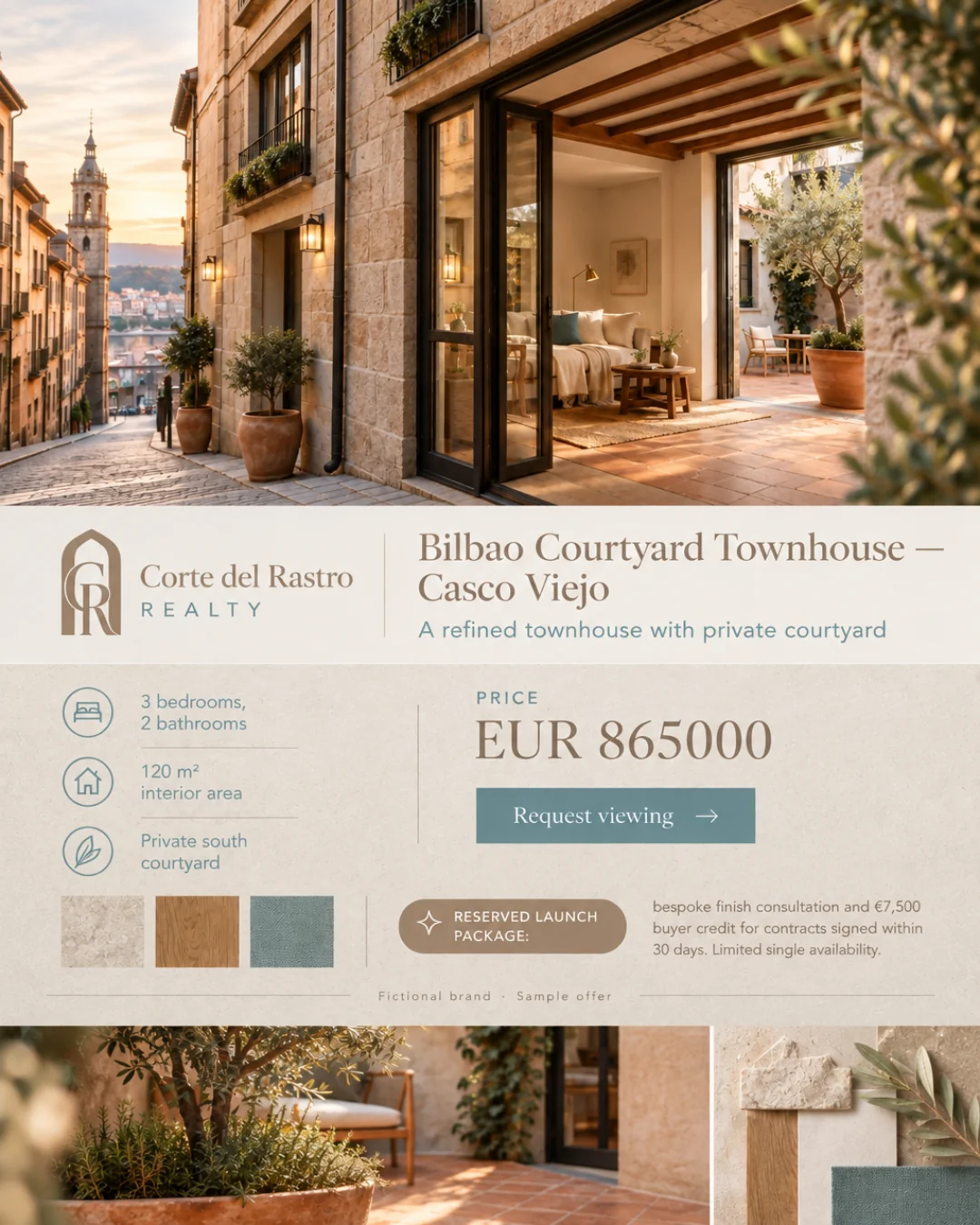 Casa de Patio en Bilbao — Casco Viejo · 4:5