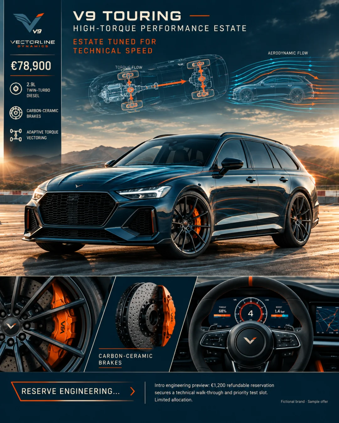 V9 Touring — Familiar de Alto Par · 4:5
