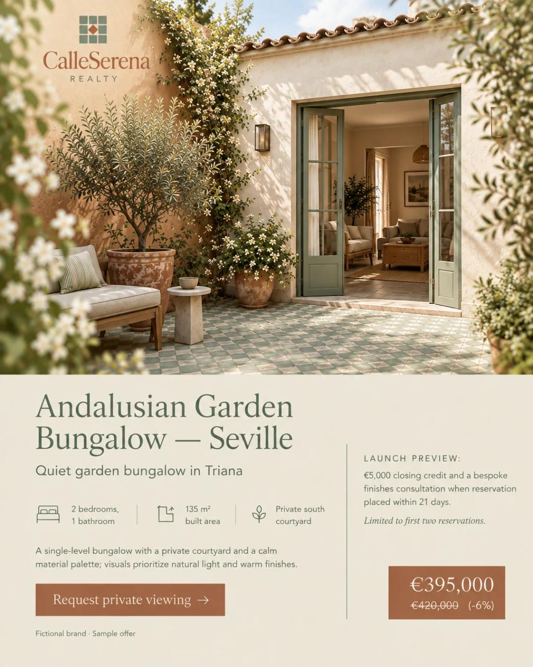 Bungalow Jardín andaluz — Sevilla · 4:5