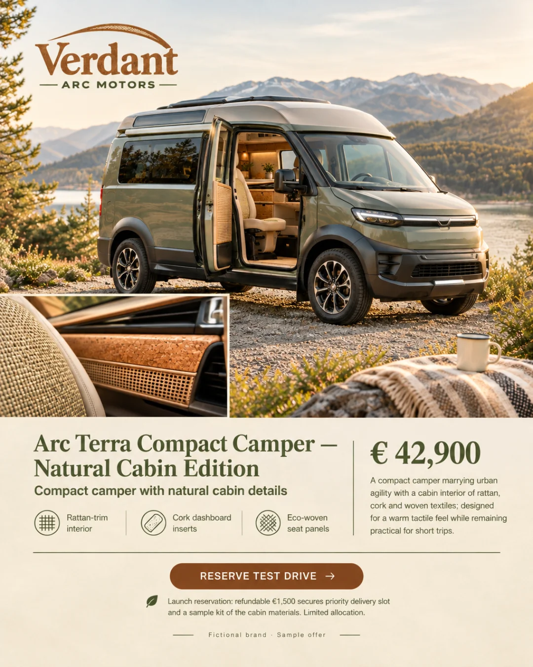Arc Terra Camper Compacto — Edición Cabina Natural · 4:5