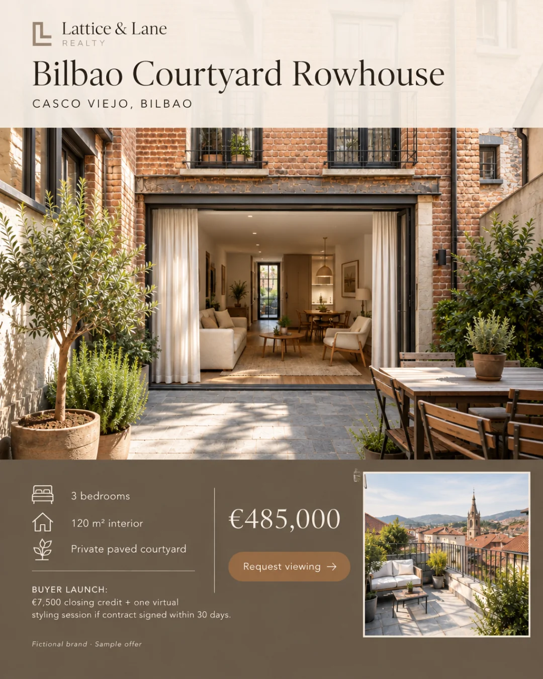 Casa en Hilera con Patio — Casco Viejo, Bilbao · 4:5