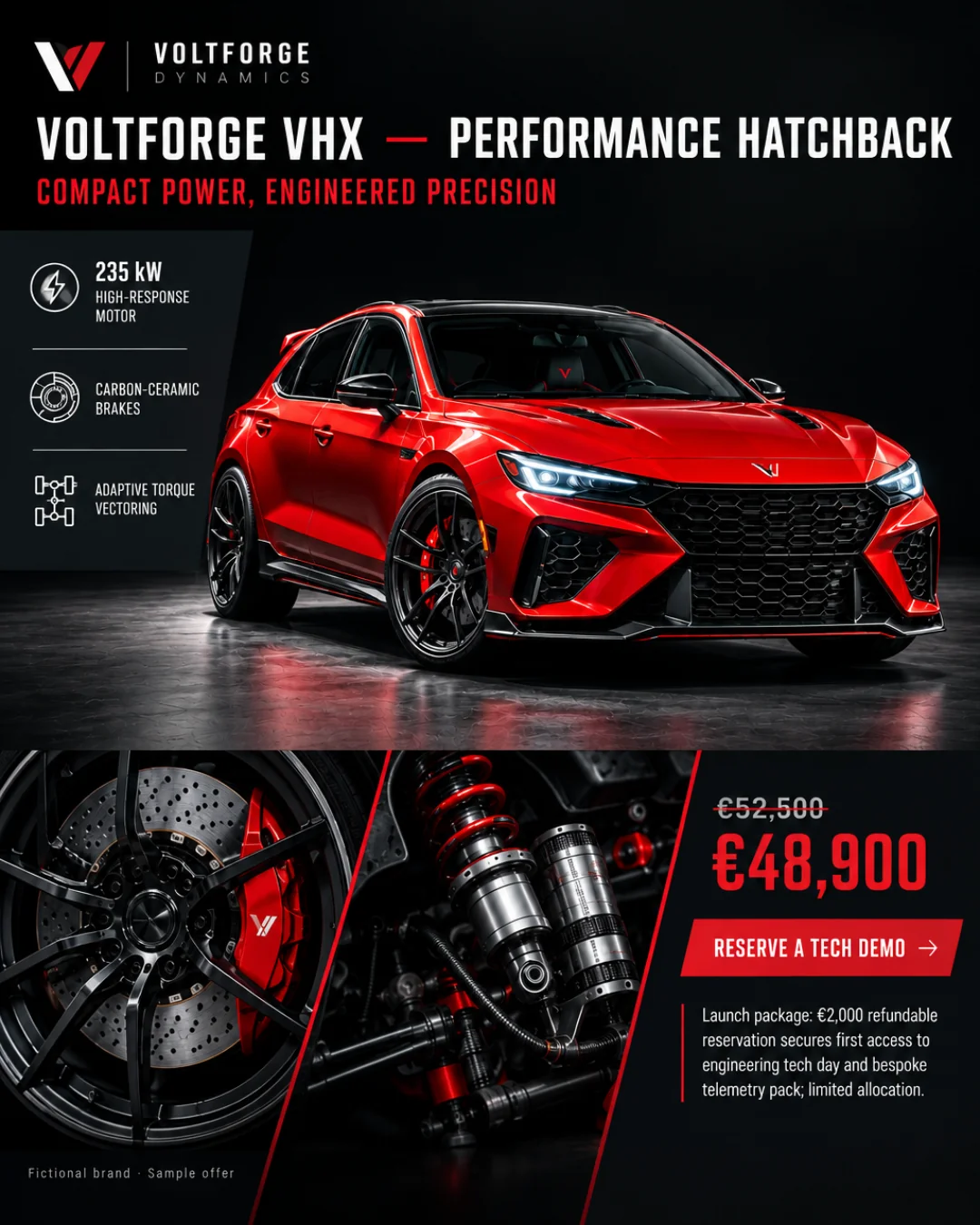 VoltForge VHX — Hatch de Alto Rendimiento · 4:5