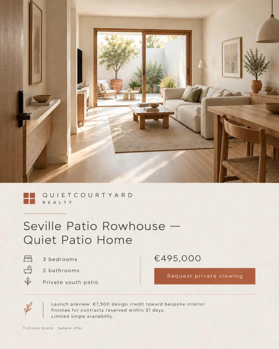 Casa en hilera con patio — Sevilla · 4:5
